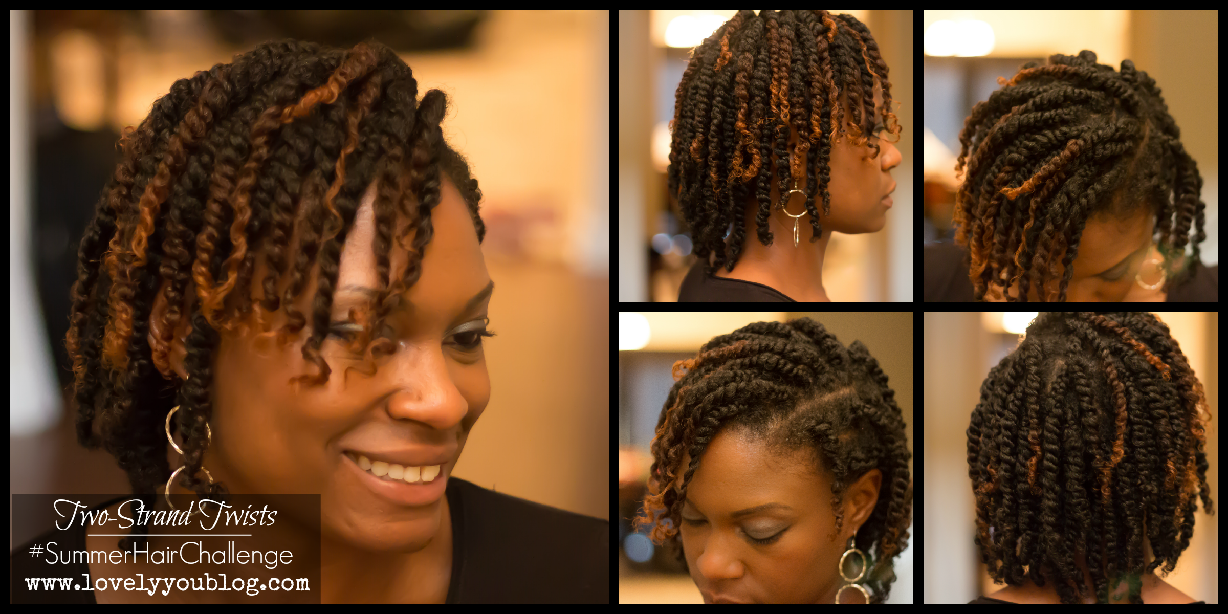 two strand twists - summer hair challenge - lovely you blog